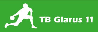 Logo TB Glarus 11 mit weisser Schrift auf grünem Hintergrund