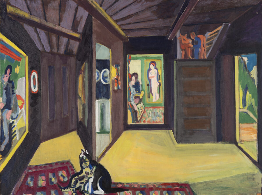 Ernst Ludwig Kirchner (1880 - 1938) Bergatelier, 1937 Öl auf Leinwand