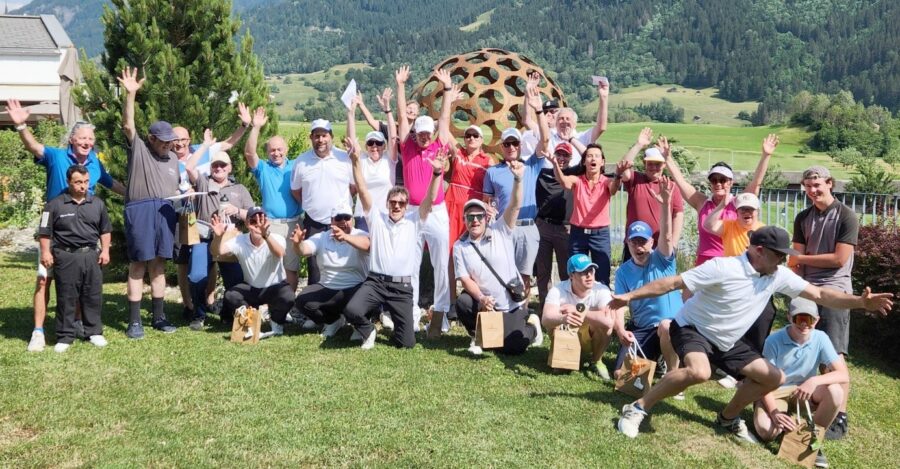 Eine Gruppe Golfer