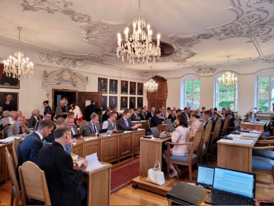Kantonsratssitzung im Rathaus Sarnen