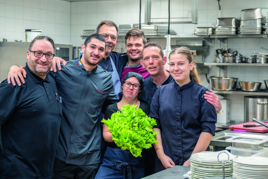 Das Küchen-Team im Schönbühl