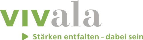 Logo, Schriftzug der Stiftung Vivala Weinfelden