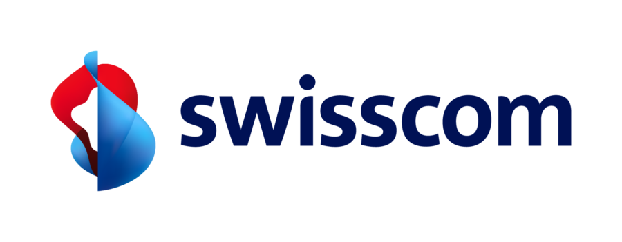 Swisscom Logo in blau und rot